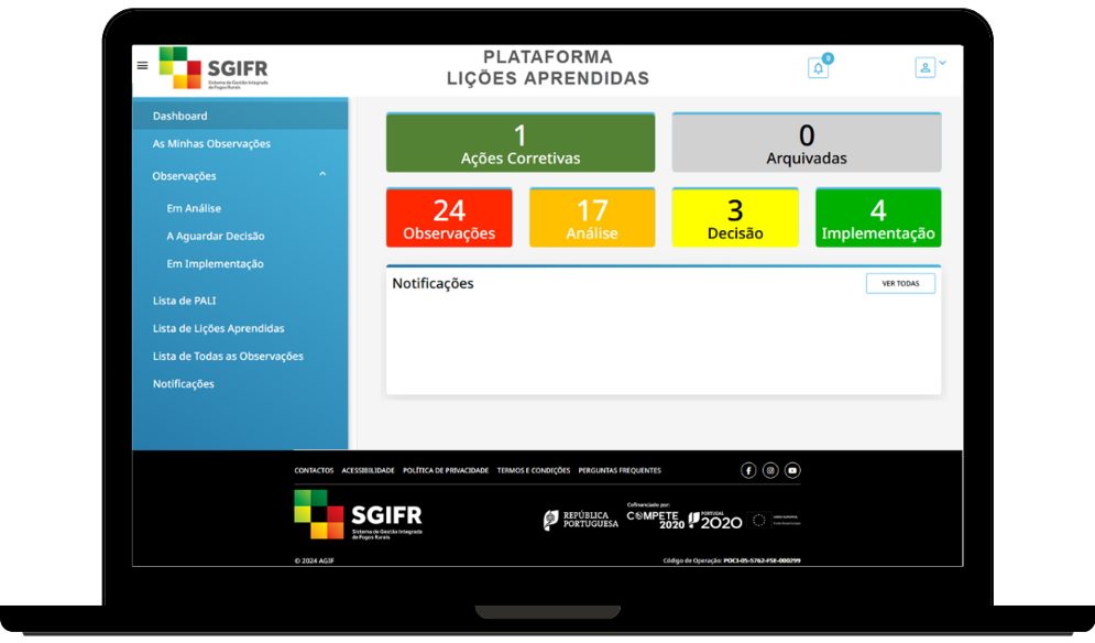 Plataforma de Lições Aprendidas do SGIFR Imagem representativa da Plataforma de Lições Aprendidas do SGIFR